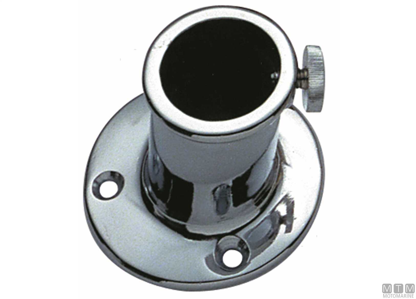 Base Nera Per Asta Portabandiera - Foro Diametro 5,1 Cm - Supporto Da Terra Per Pennone - 3