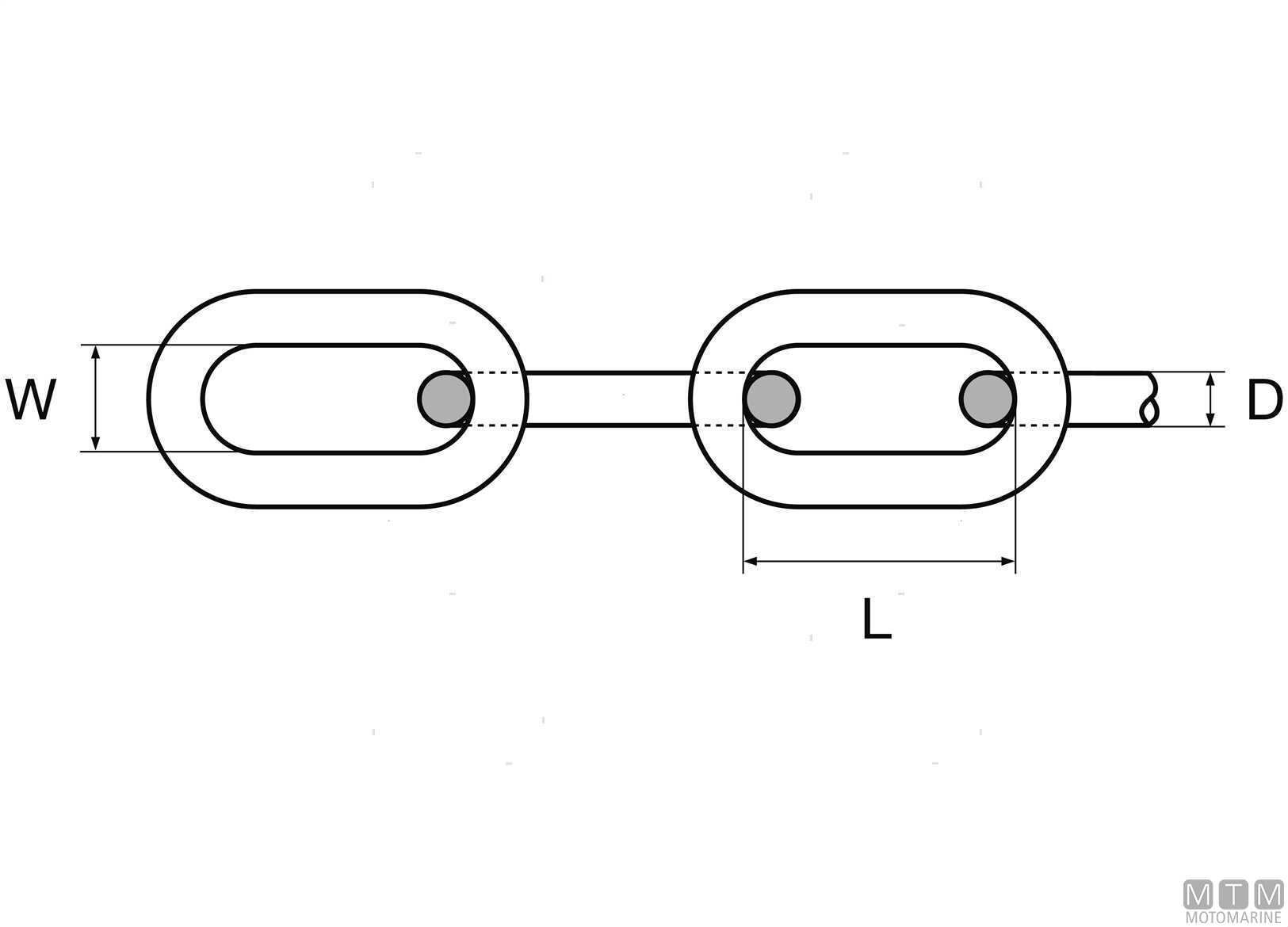 Catena Tonda Zincata Din5685 Catena In Acciaio Zincato - Maglia Corta E Lunga, Standard DIN5685, Per Uso Industriale E Fai-da-te Catena Acciaio Maglia Corta Lunga - Foto 6