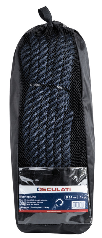 Cima Ormeggio Osculati Blu - Poliestere 12mm X 6m - Foto 3