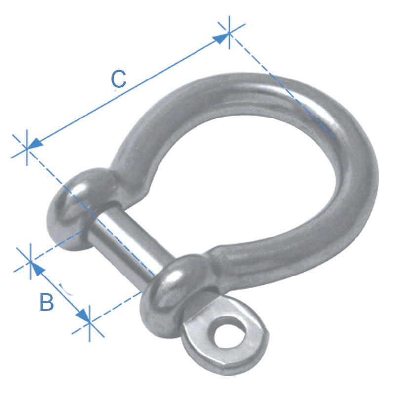 Anello Tondo In Acciaio Inox 12mm X 80mm - Ormeggio E Accessori Per Attrezzatura Outdoor - SecureFix Direct