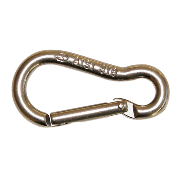 Moschettone 70 mm in acciaio inox per spinnaker e drizze