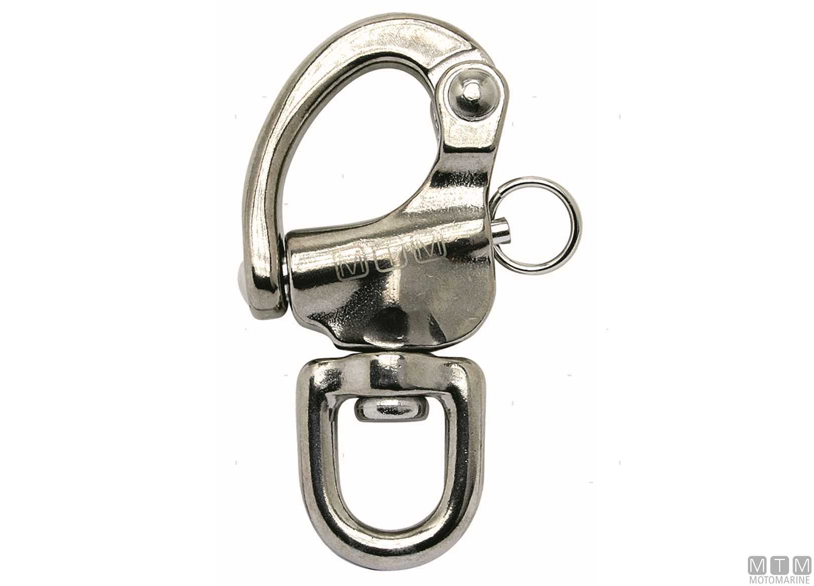 4pz Chiusura Girevole in Metallo, 2cm Moschettoni Girevoli con Anelli a
