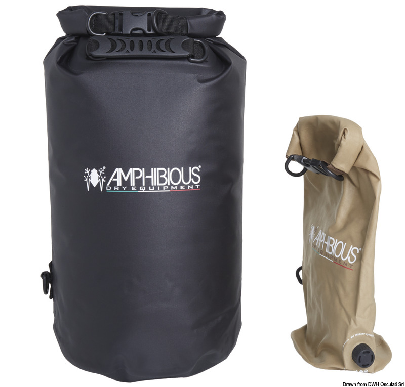 Sacca stagna Amphibious Tube Light Evo 5 l nera Cinture di Sicurezza e Banzighi MTO Nautica Store