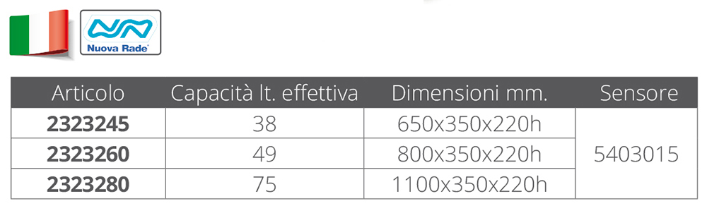 Nuova Rada Serbatoio Benzina Sogliola 38/49/73L - Uscita Destra, Attacco 8mm, Senza Tappo, Nero, Per Camper E Barche