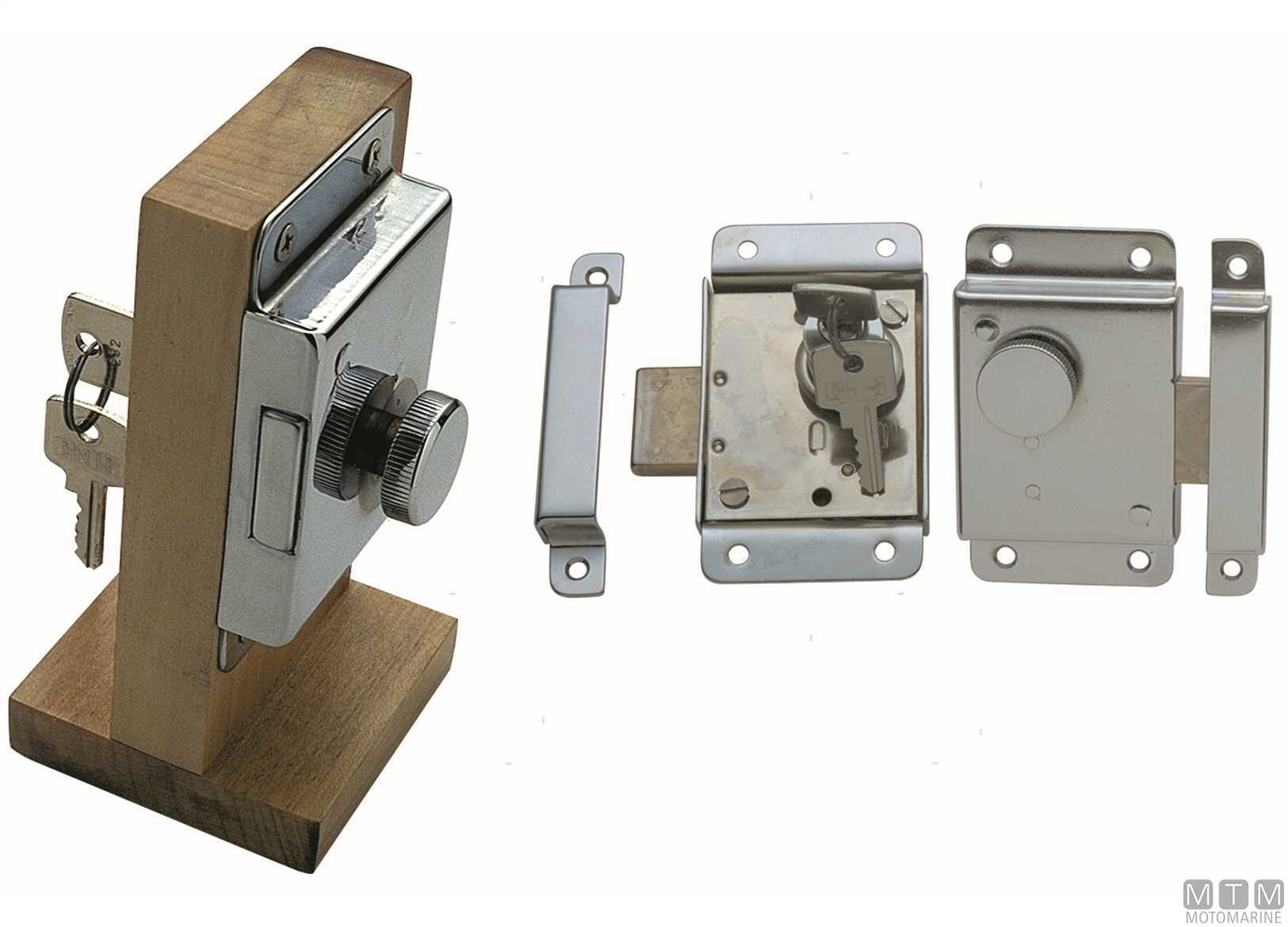 Serratura A Stringa 333 Meroni Con Chiave Per Mobili Ante Armadio In Acciaio - Foto 3