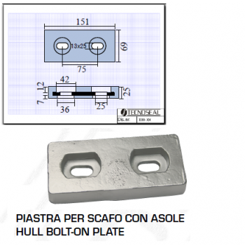 Piastra Scafo con Asole