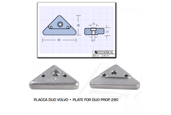 Placca Duo Volvo Prop 290