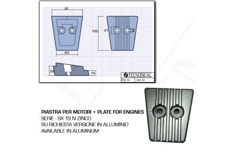 Piastra per Motori Serie SX 19 N Zinco