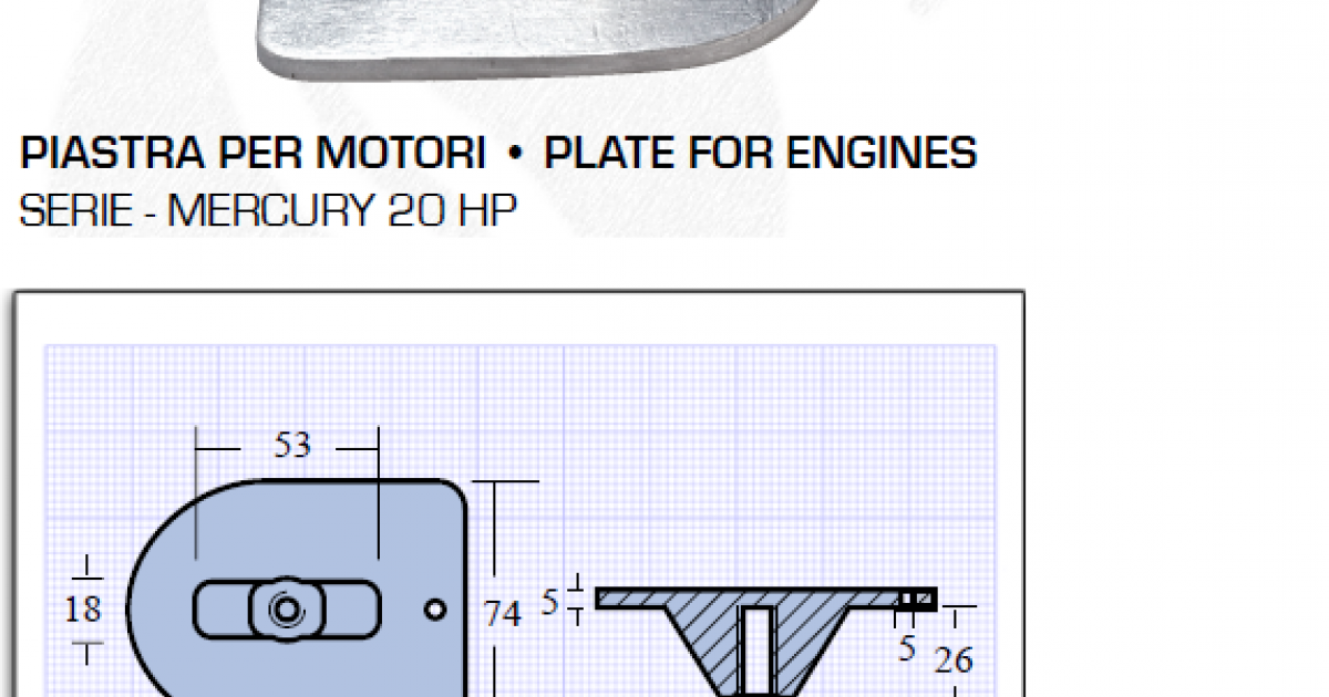 Piastra Mercury Per Motori 40-60HP - In Lega Tecnologica Militare, Resistente E Duratura - Foto 11