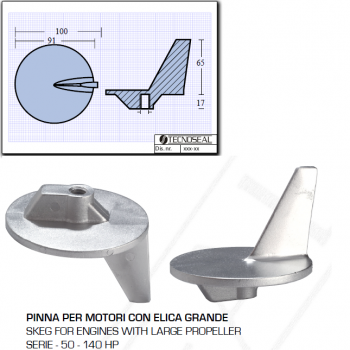 Pinna per Motori con Elica Grande Serie 50 140 HP