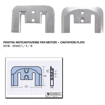 Piastra Anticavitazione per Motori Bravo I II III