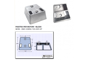 Piastra per Motori OMC Cobra 130 385 HP