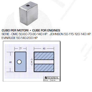 Cubo per Motori OMC Johnson Evinrude