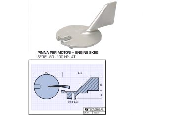 Pinna per Motori 80 100 HP 4T