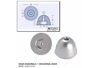 Ogiva Esagonale D 60 H 40