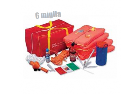 Kit Completo Nuove Dotazioni Sicurezza Obbligatorie 6 Miglia