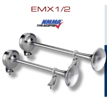 Coppia di Trombe in Acciaio Marco EMX1/2 12 V