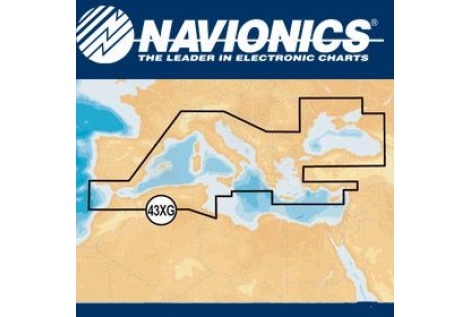 Cartografia Navionics XL9 43XG Mediterraneo