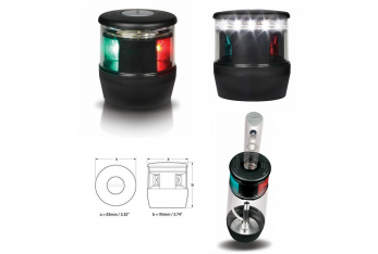 Fanale di Via Tricolore a Led con Luce di Fonda Hella Marine