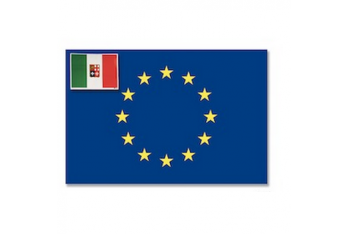 Bandiera Europea e Italia Adesiva