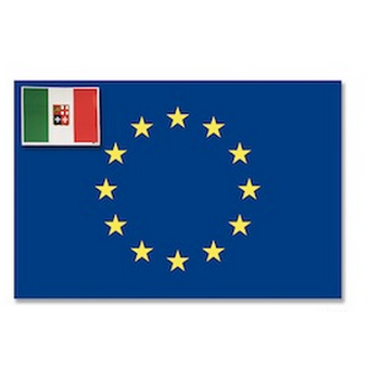 Bandiera Europea e Italia Adesiva