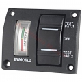 Pannello tester per 2 batterie con interruttore stagno