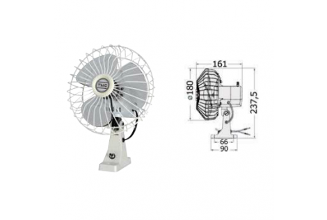 Ventilatore TMC Orientabile 12V