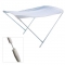 Cappottina Tendalino Parasole in Alluminio Verniciato Bianco Telo Bianco Strong