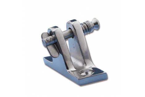 Forcella Inclinata Inox con Perno a Molla