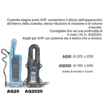 Custodia Stagna Originale AQUAPAC VHF con Tracolla