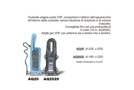 Custodia Stagna Originale AQUAPAC VHF con Tracolla