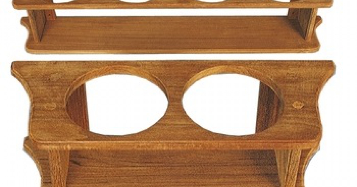 Scaffale Per Bottiglie Di Liquori In Legno Massello - 3 Ripiani, Capacità 18 Bottiglie, Espositore Da Tavolo Per Bar E Cucina, Marrone Scuro, 64,5 Cm