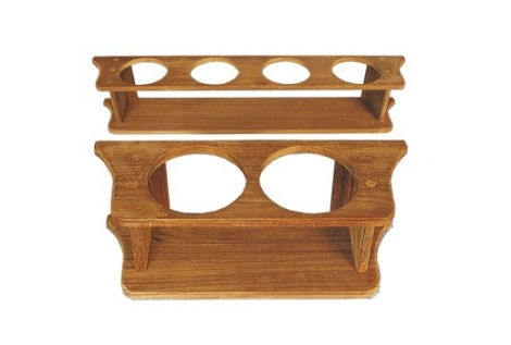 Porta Bottiglie in Vero Legno teak