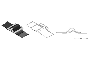 2 Fibbie inox 3 passaggi mm 30 