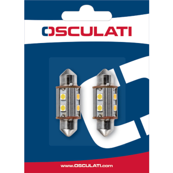 2 Lampadine LED a siluro 36 mm 2W 