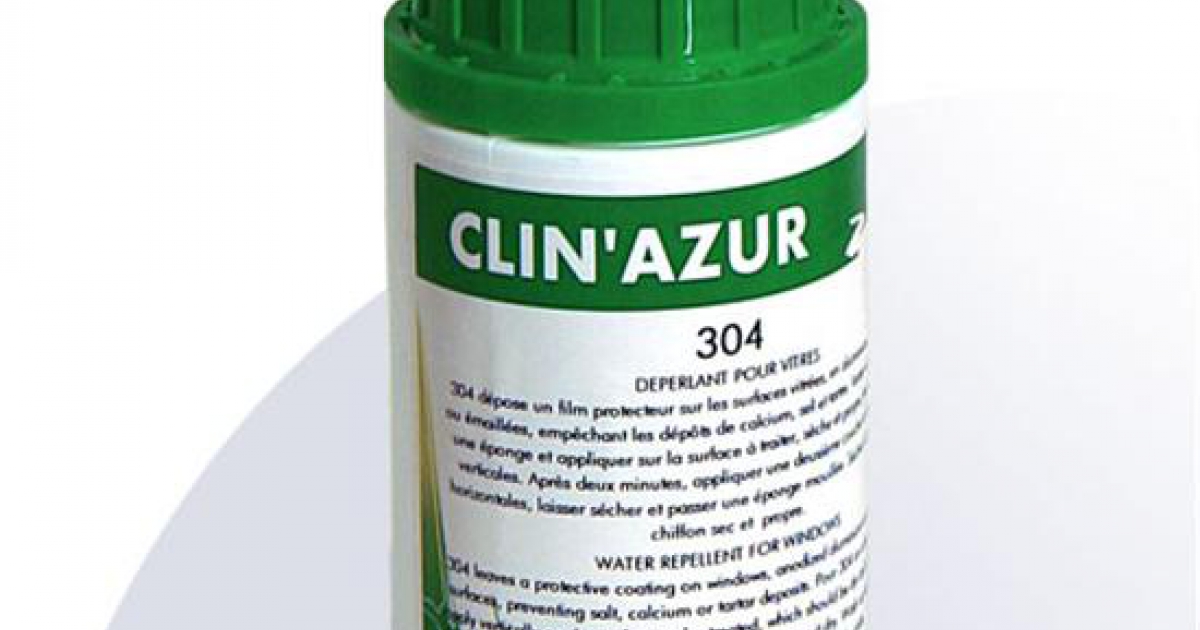 304 Idrorepellente per Vetri e Sanitari CLIN'AZUR - Prodotti Pulizia Clin  Azur - MTO Nautica Store