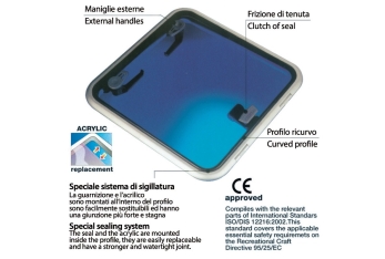 Acrilico per Lewmar Low Profile 10 