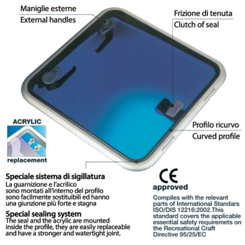 Acrilico per Lewmar Low Profile 30 