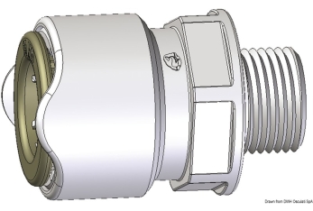 Adattatore 1/2" BSP maschio Whale 