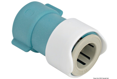 Adattatore plastica 3/8" BSP Whale 