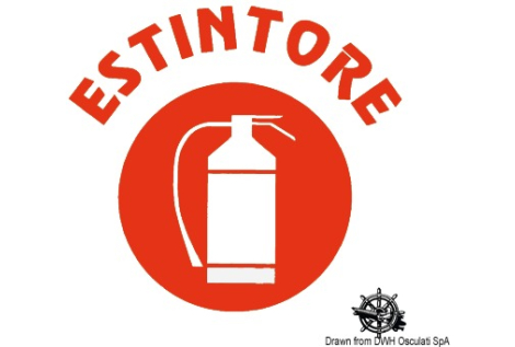 Adesivo CE estintore 