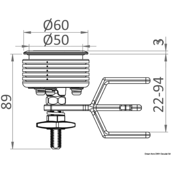 Alzapagliolo Eclipse MK2 60 mm Nero 