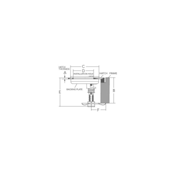 Alzapagliolo inox 316 c/chiave