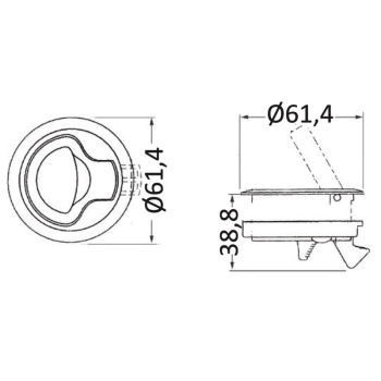 Alzapagliolo nylon bianco 