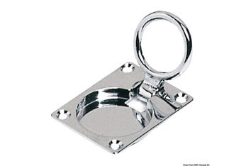 Alzapagliolo ottone cromato 65x50 