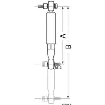 Ammortizzatore per Al-ko 1500 kg/3000 kg 