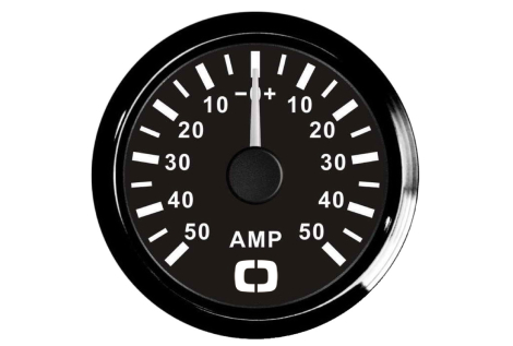 Amperometro con shunt 50 A nero/nera 