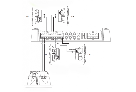Amplificatore ms-ap61800 6 canali