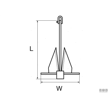 Ancora danforth zincata 40kg< 