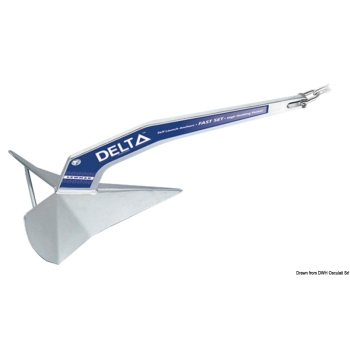Ancora Delta 25 kg in acciaio zincato 